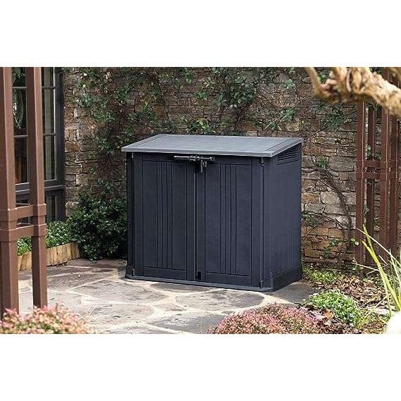 Keter Store It Out Nova 880L Storage Box (with pistons) – Dark Grey with Light Grey Lid - Image 3