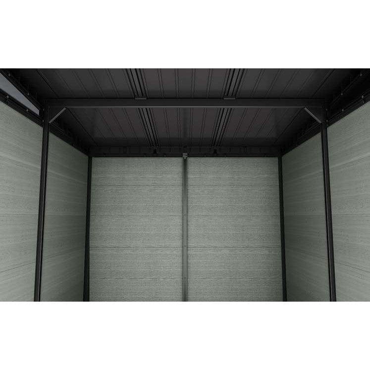 Keter 9’x 7′ Cortina Heavy Duty Plastic Pent Shed – Green - Image 4